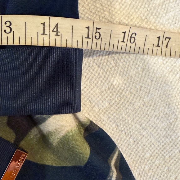 Ted Baker London Casiew Eden Block Midi Sheath Dress Navy/Pink Floral Size 10 - Picture 8 of 14